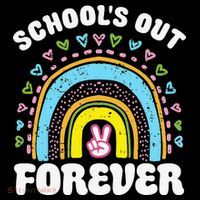 School's Out Forever Rainbow Teacher Retirement Teacher Life Women's Tank Top thumb 5