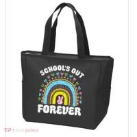 School's Out Forever Rainbow Teacher Retirement Teacher Life Tote Bag thumb 3