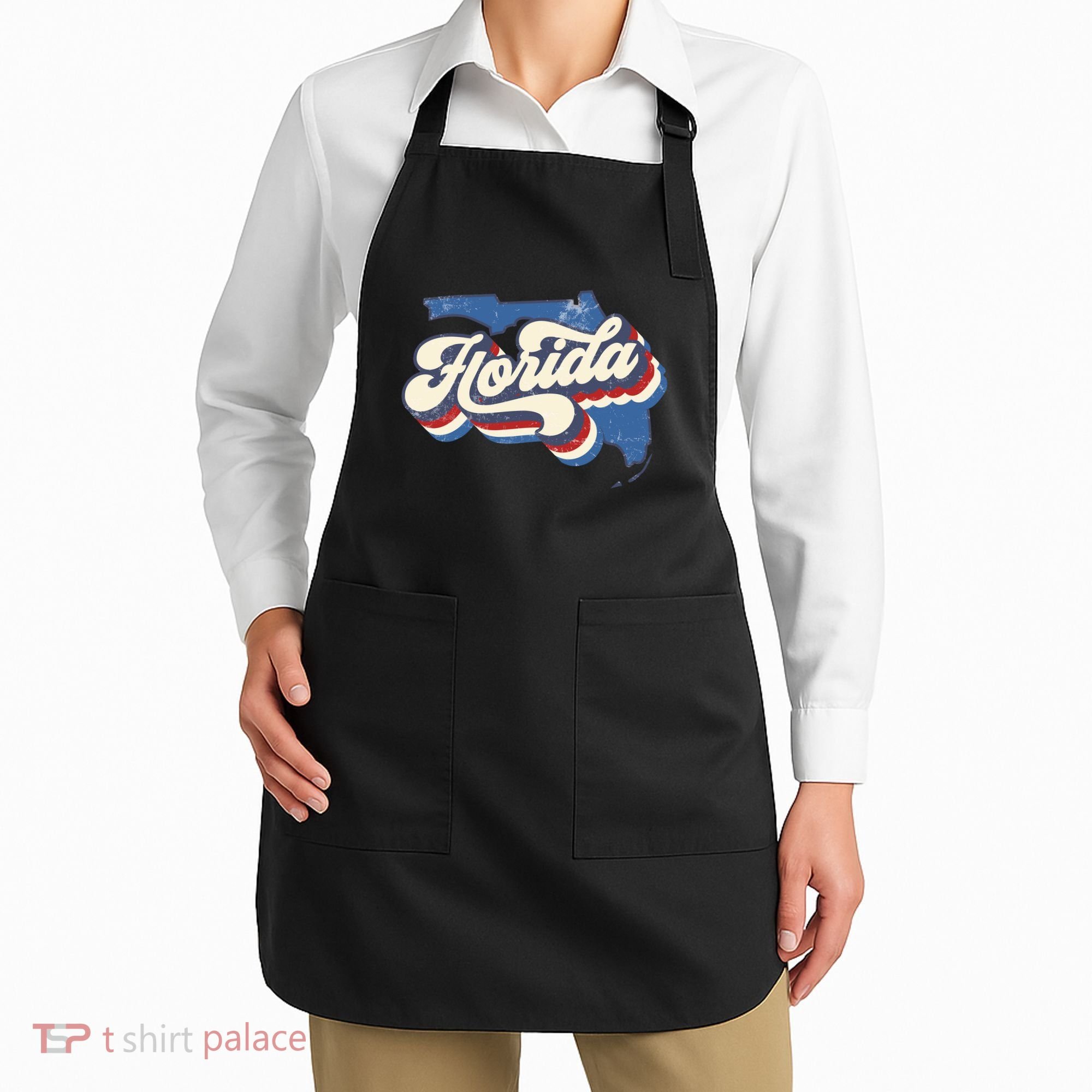 State Of Florida Retro Logo Apron