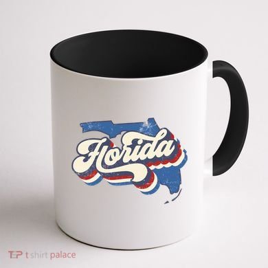 State Of Florida Retro Logo Coffee Mug back