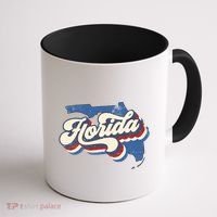 State Of Florida Retro Logo Coffee Mug thumb 1