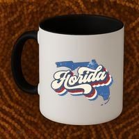 State Of Florida Retro Logo Coffee Mug thumb 2