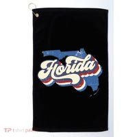 State Of Florida Retro Logo Golf Towel thumb 0