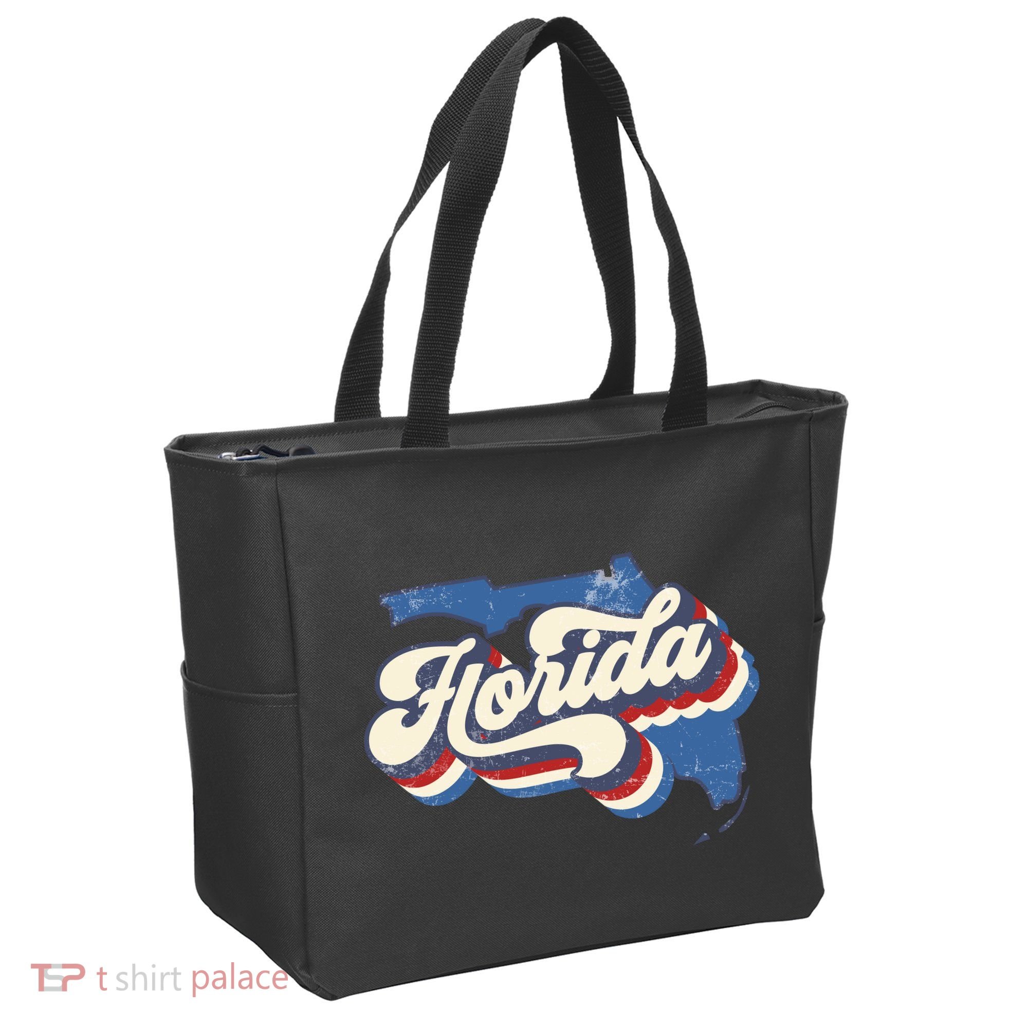 State Of Florida Retro Logo Tote Bag