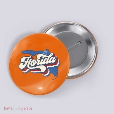 State Of Florida Retro Logo Button