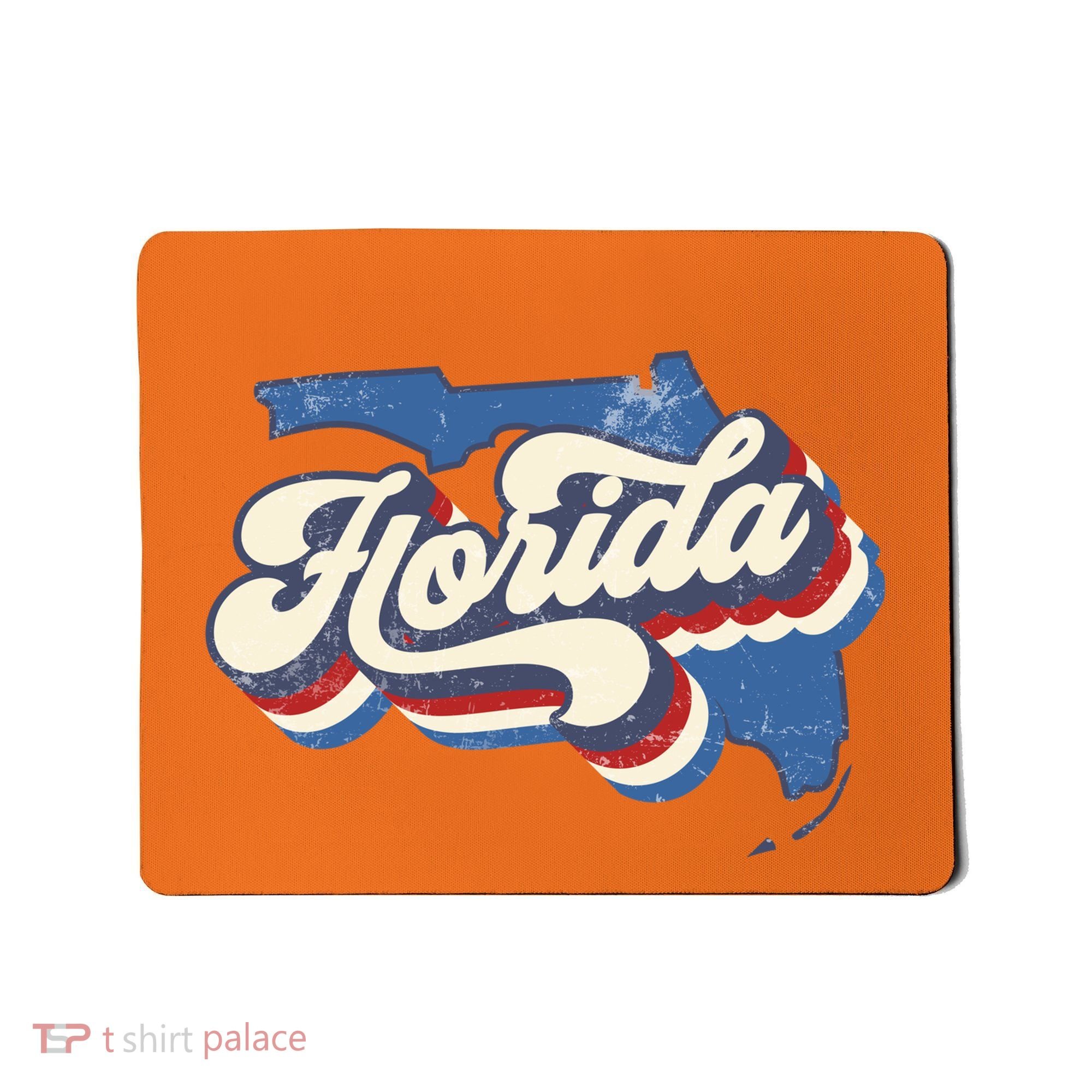 State Of Florida Retro Logo Mousepad