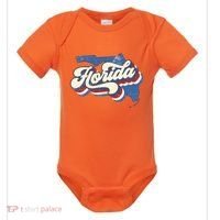 State Of Florida Retro Logo Baby Bodysuit thumb 0