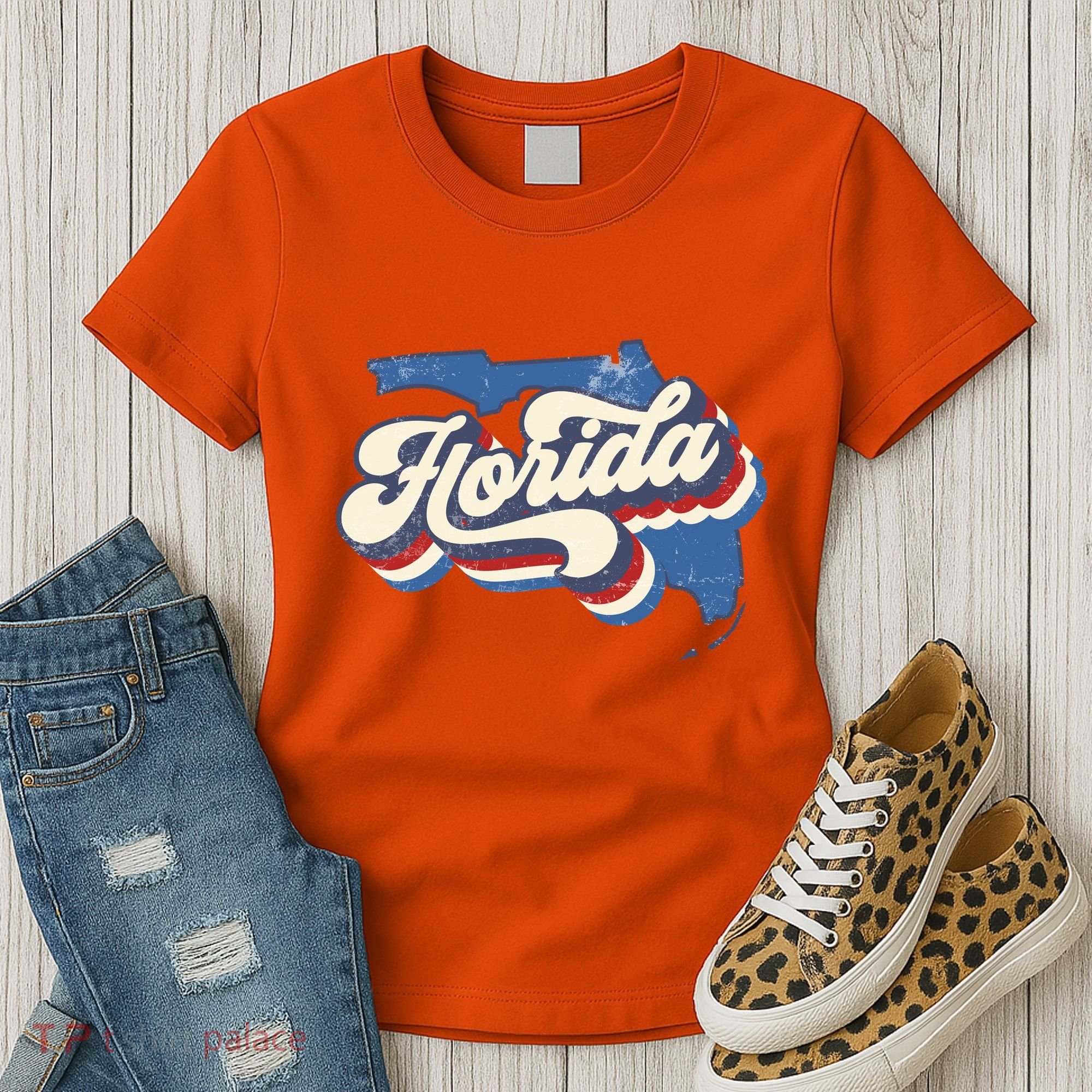 State Of Florida Retro Logo Women's T-Shirt