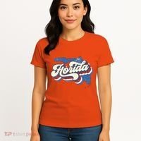 State Of Florida Retro Logo Women's T-Shirt thumb 4