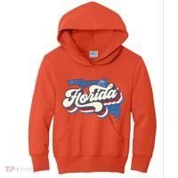 State Of Florida Retro Logo Kids Hoodie thumb 0