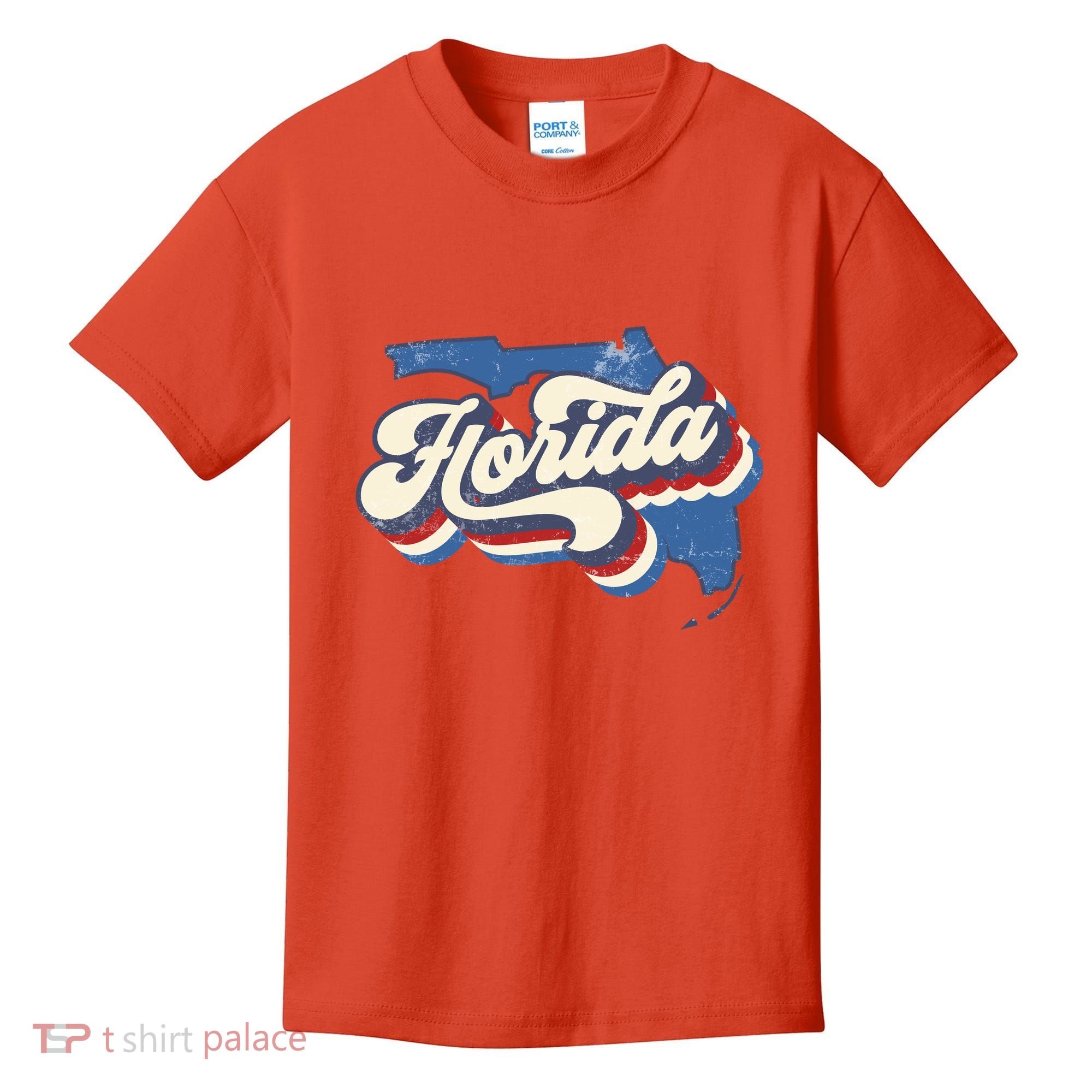 State Of Florida Retro Logo Kids T-Shirt