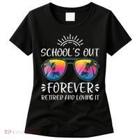 Schools Out Forever Retired Loving It Summer Teacher Student Women's T-Shirt thumb 0