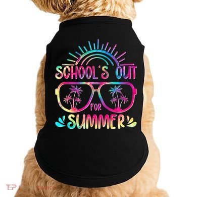 School's Out For Summer Tie Dye Doggie Tank