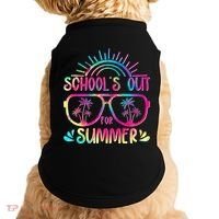 School's Out For Summer Tie Dye Doggie Tank thumb 0