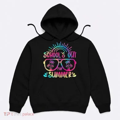 School's Out For Summer Tie Dye Hoodie