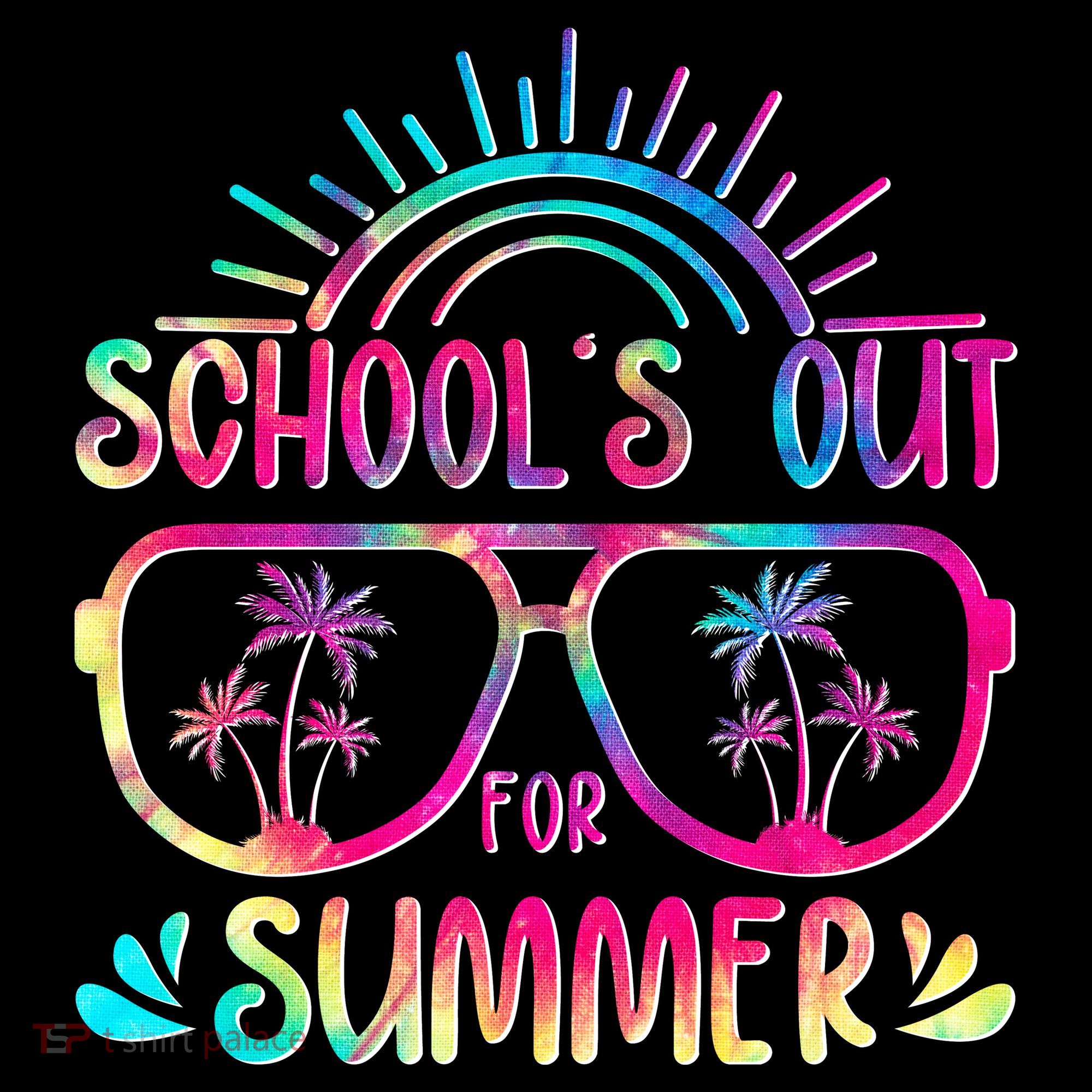 School's Out For Summer Tie Dye Bucket Hat