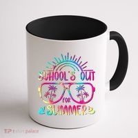 School's Out For Summer Tie Dye Coffee Mug thumb 1
