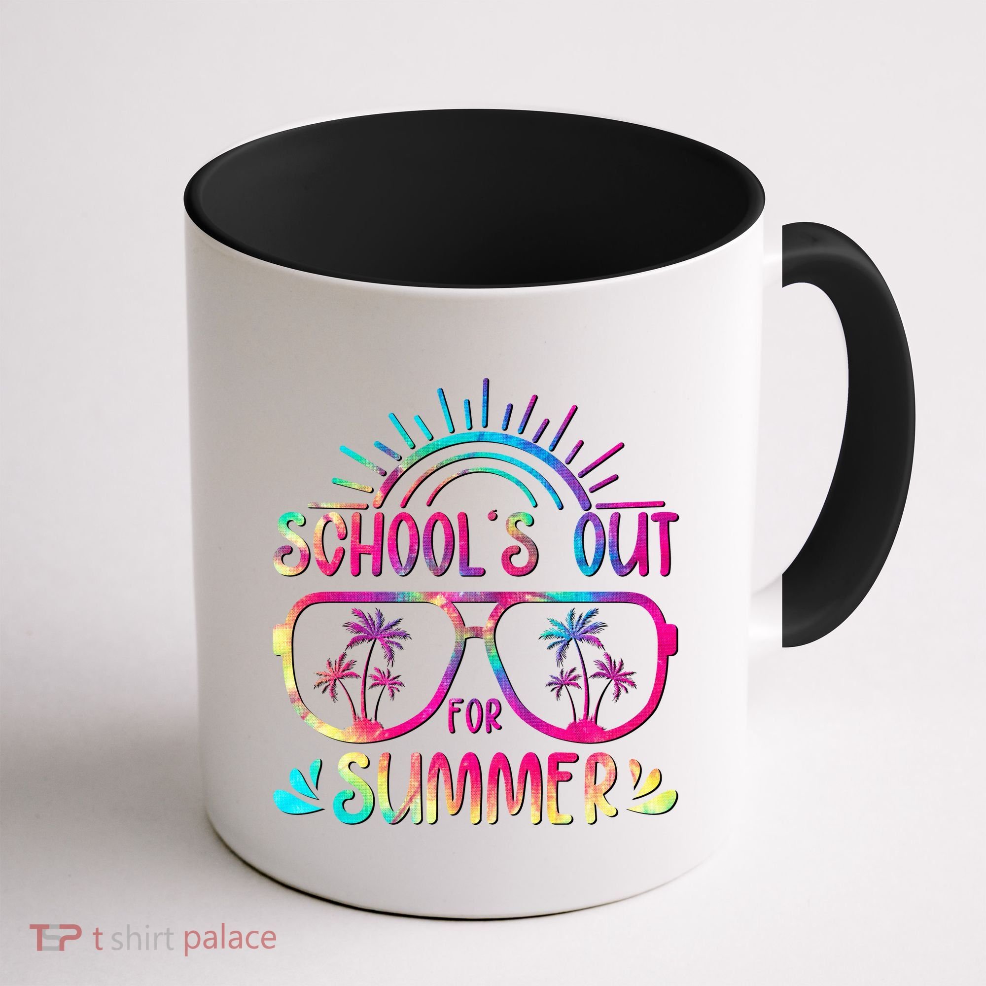 School's Out For Summer Tie Dye Coffee Mug