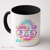 School's Out For Summer Tie Dye Coffee Mug thumb 0