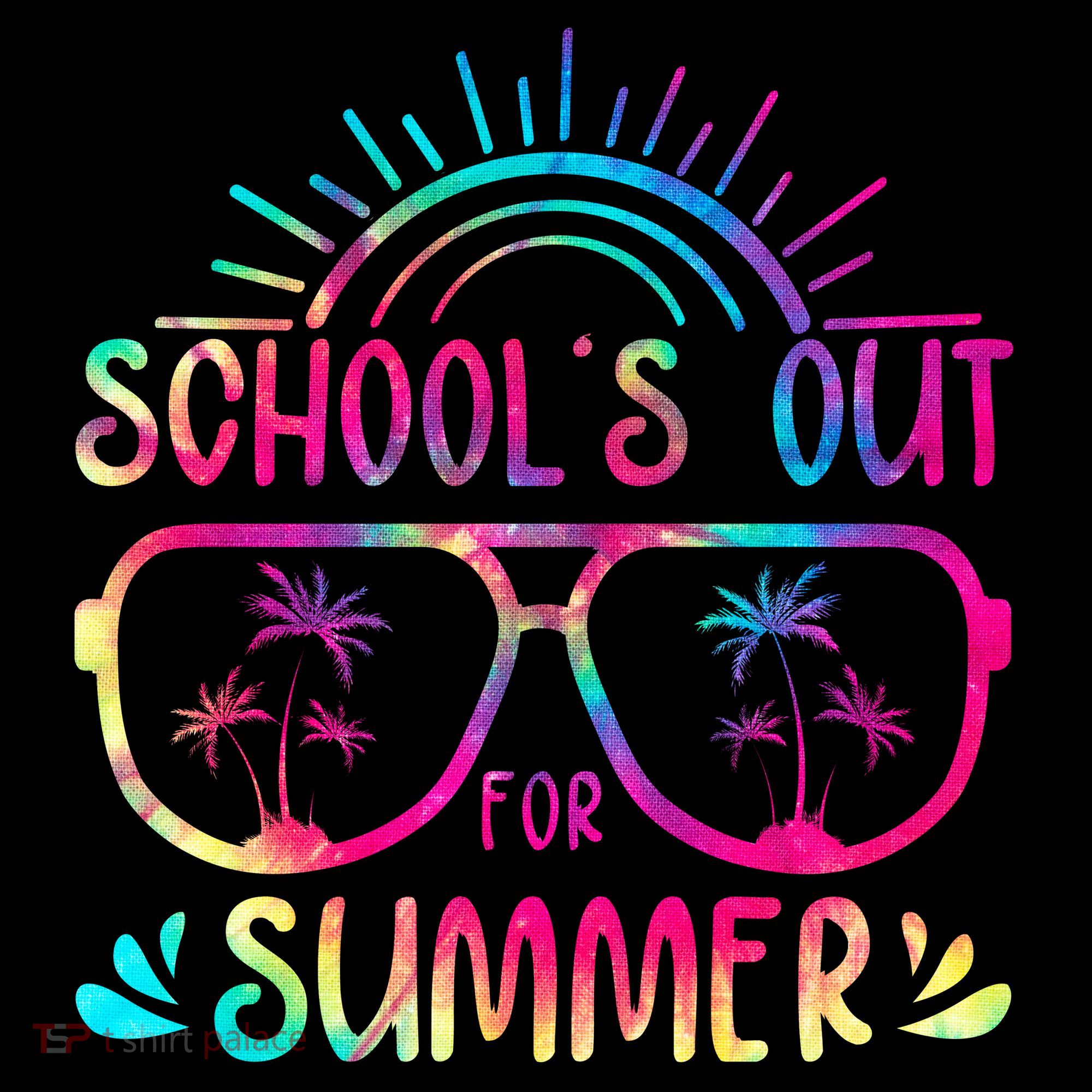 School's Out For Summer Tie Dye Coffee Mug