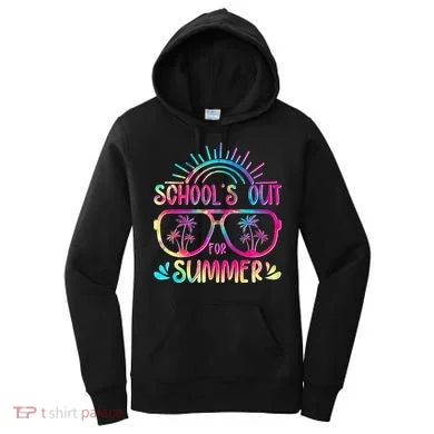 School's Out For Summer Tie Dye Women's Hoodie