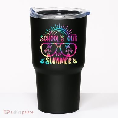 School's Out For Summer Tie Dye Tumbler