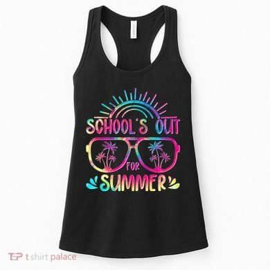 School's Out For Summer Tie Dye Women's Tank Top
