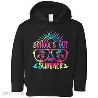 School's Out For Summer Tie Dye Toddler Hoodie thumb 0