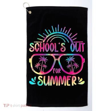 School's Out For Summer Tie Dye Golf Towel