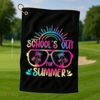 School's Out For Summer Tie Dye Golf Towel thumb 1