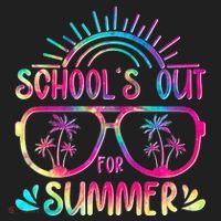 School's Out For Summer Tie Dye Golf Towel thumb 3