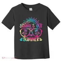 School's Out For Summer Tie Dye Toddler T-Shirt thumb 0