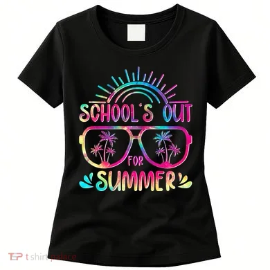 School's Out For Summer Tie Dye Women's T-Shirt