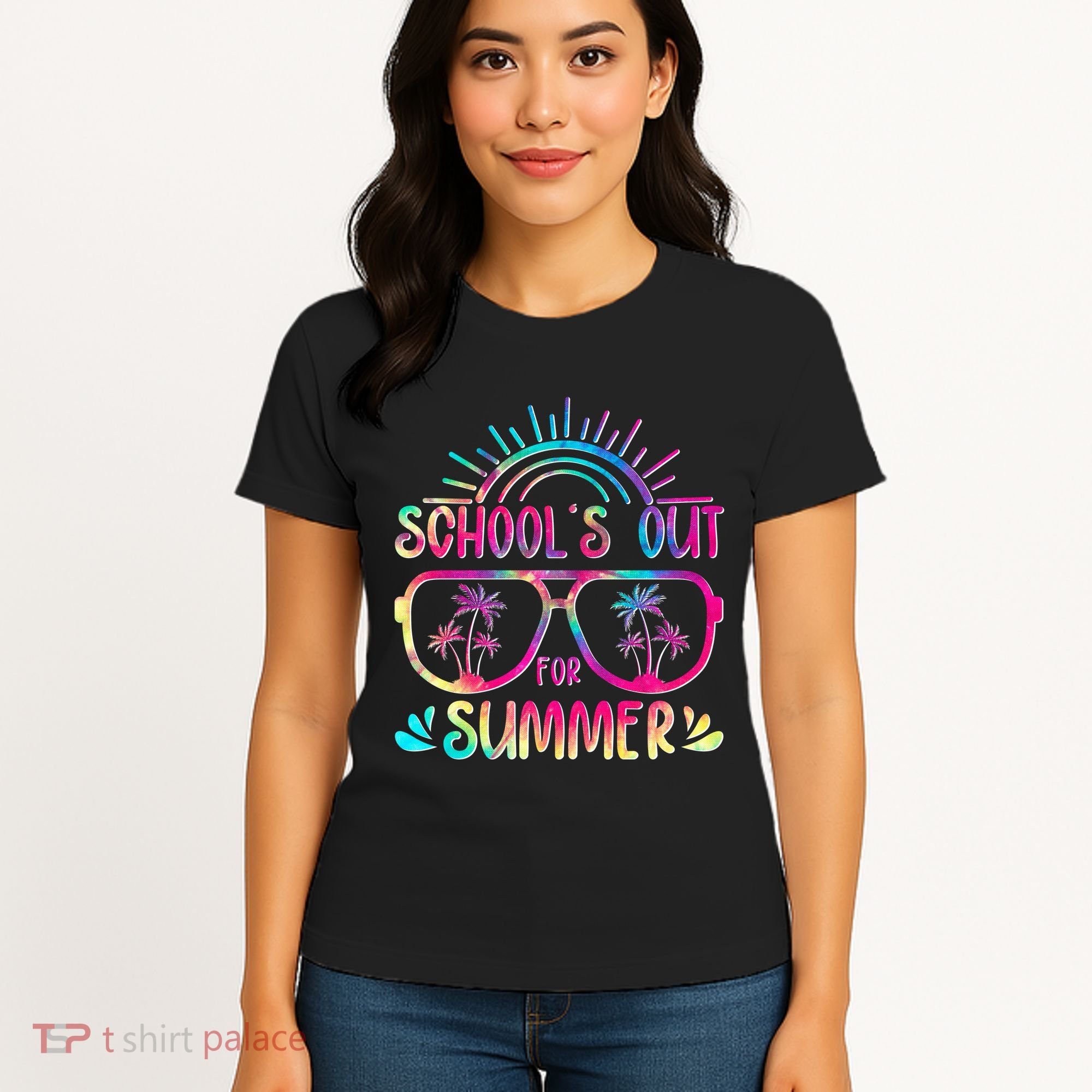 School's Out For Summer Tie Dye Women's T-Shirt