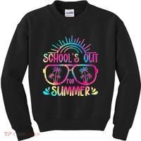 School's Out For Summer Tie Dye Kids Sweatshirt thumb 0