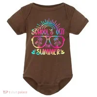 School's Out For Summer Tie Dye Baby Bodysuit thumb 0