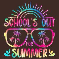 School's Out For Summer Tie Dye Baby Bodysuit thumb 2