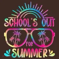 School's Out For Summer Tie Dye Baby Bodysuit thumb 2