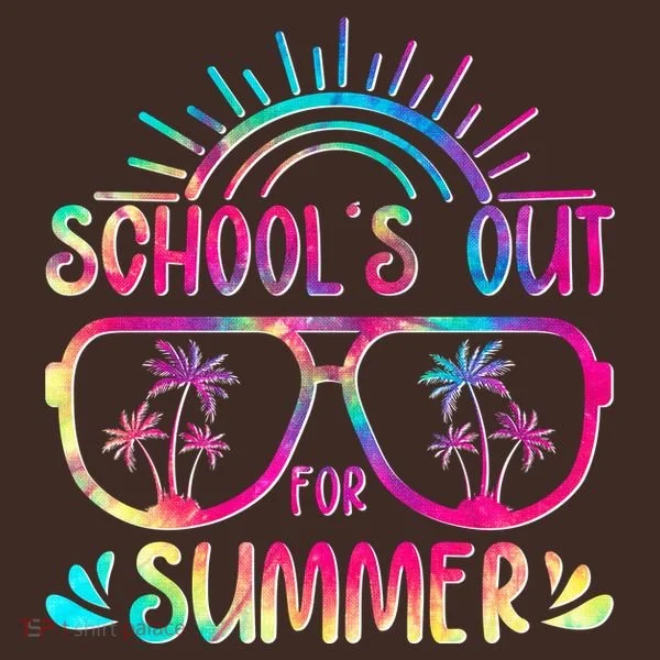 School's Out For Summer Tie Dye Baby Bodysuit