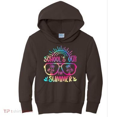 School's Out For Summer Tie Dye Kids Hoodie
