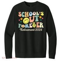 School's Out Forever Gifts Retired Teacher Retirement 2024 V.I.T. Fleece Crew Sweatshirt thumb 0