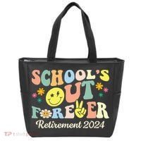 School's Out Forever Gifts Retired Teacher Retirement 2024 Tote Bag thumb 0