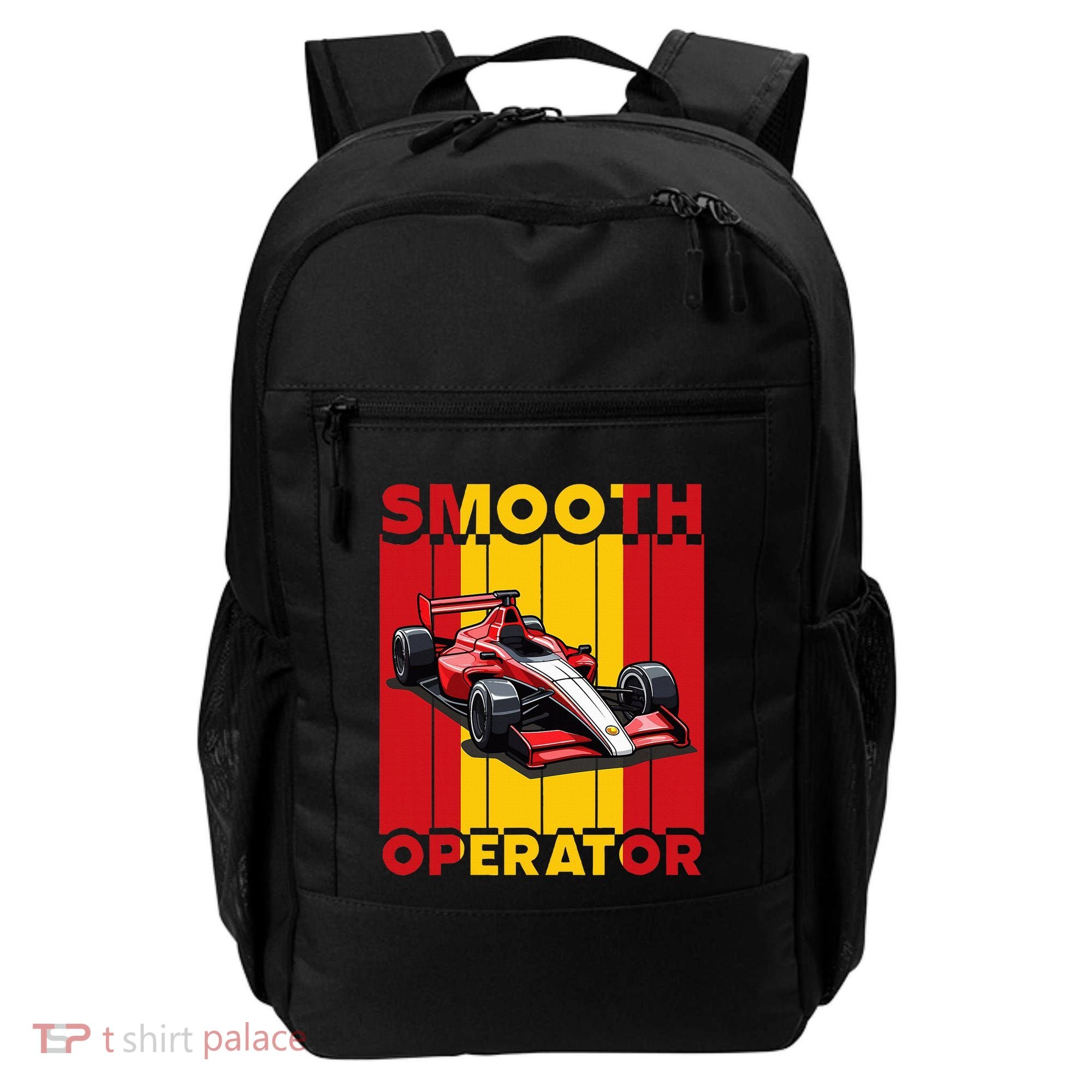 Smooth Operator Formula Racing Spain Flag Fast Cars Backpack