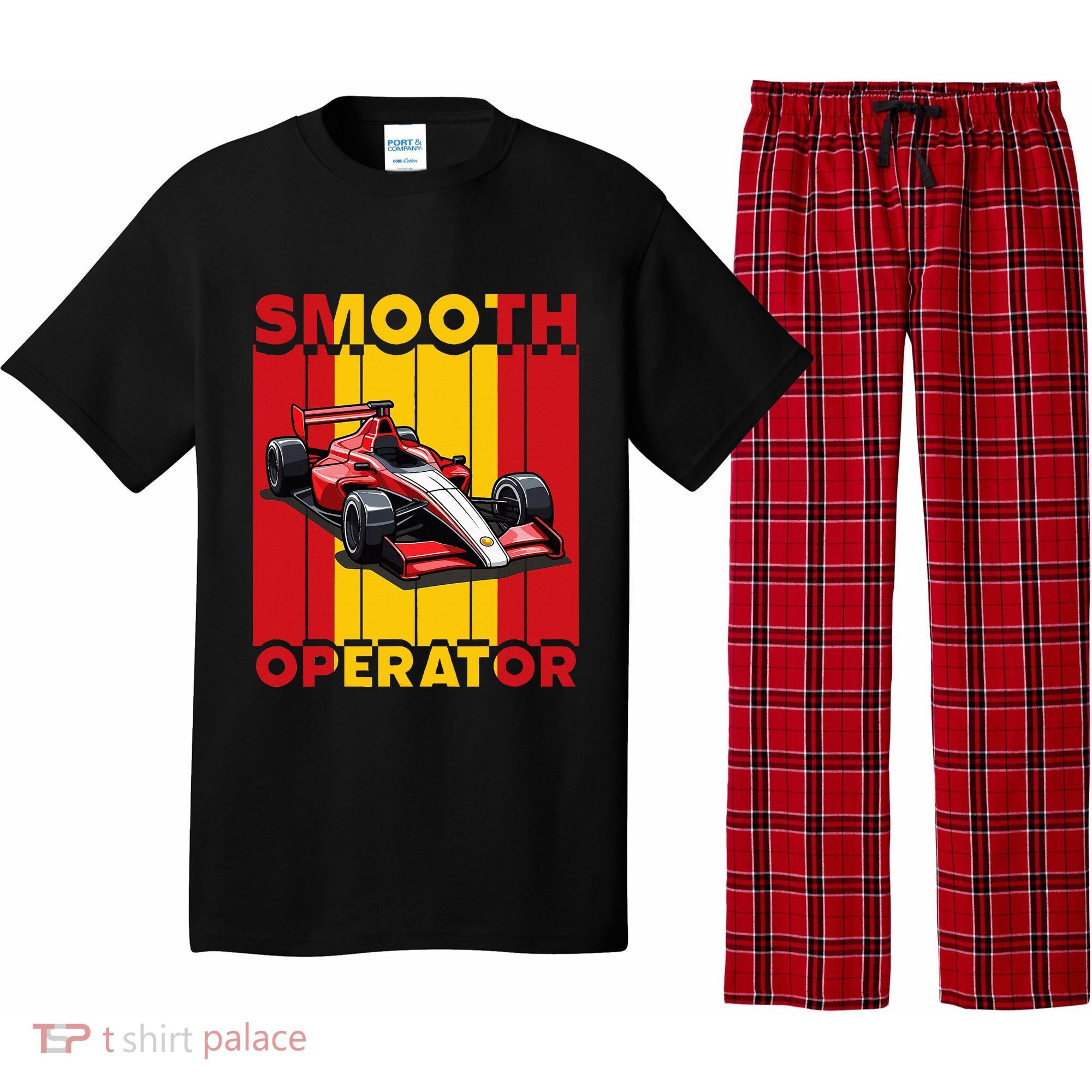 Smooth Operator Formula Racing Spain Flag Fast Cars Pajama Set