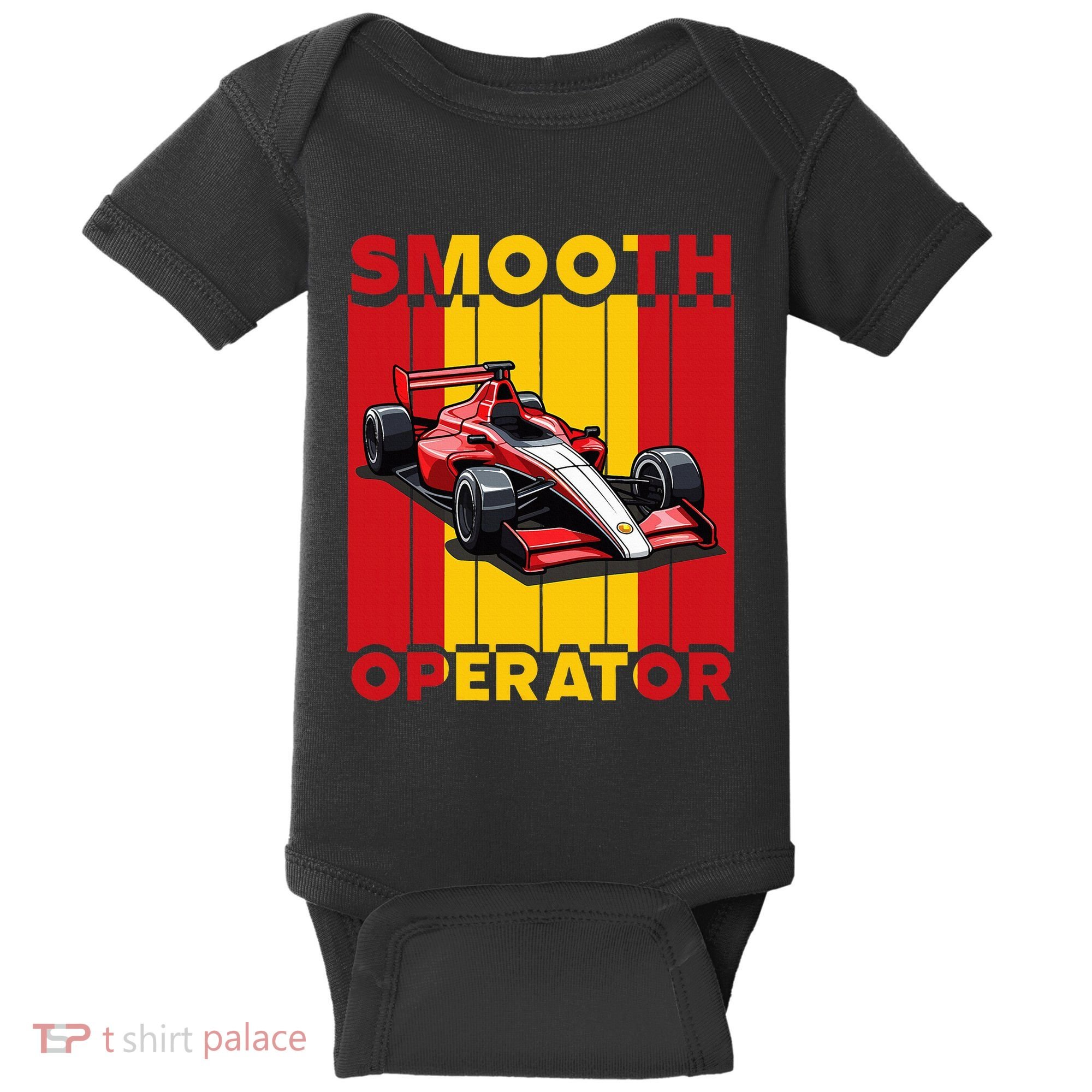 Smooth Operator Formula Racing Spain Flag Fast Cars Baby Bodysuit