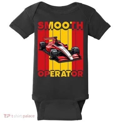 Smooth Operator Formula Racing Spain Flag Fast Cars Baby Bodysuit