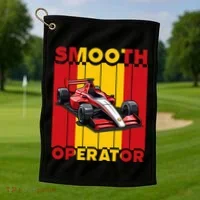 Smooth Operator Formula Racing Spain Flag Fast Cars Golf Towel thumb 1
