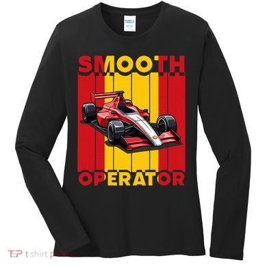 Smooth Operator Formula Racing Spain Flag Fast Cars Women's Long Sleeve Shirt