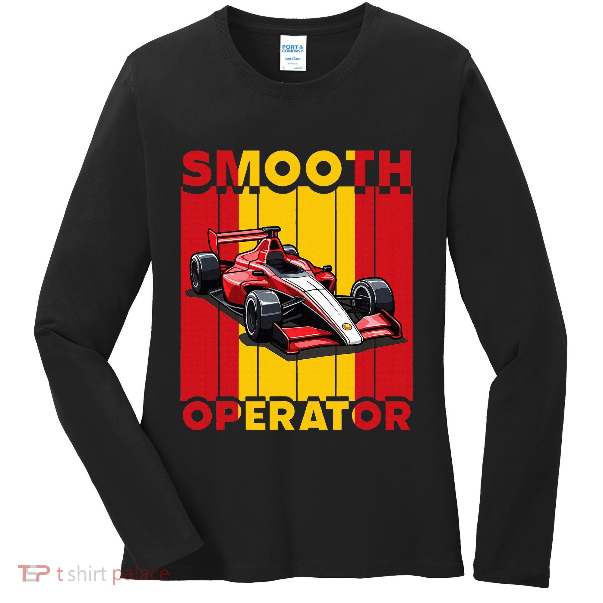Smooth Operator Formula Racing Spain Flag Fast Cars Women's Long Sleeve Shirt