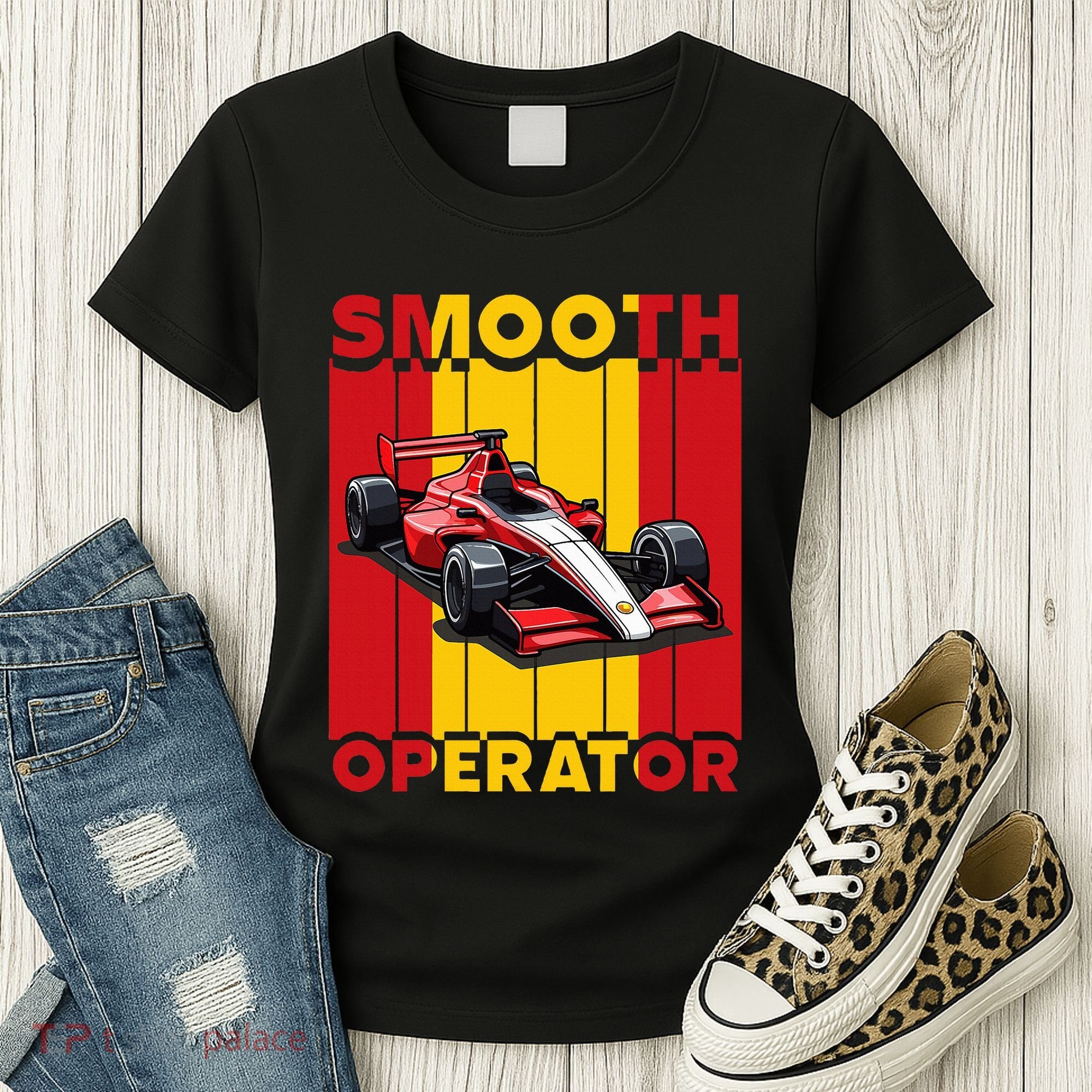 Smooth Operator Formula Racing Spain Flag Fast Cars Women's T-Shirt